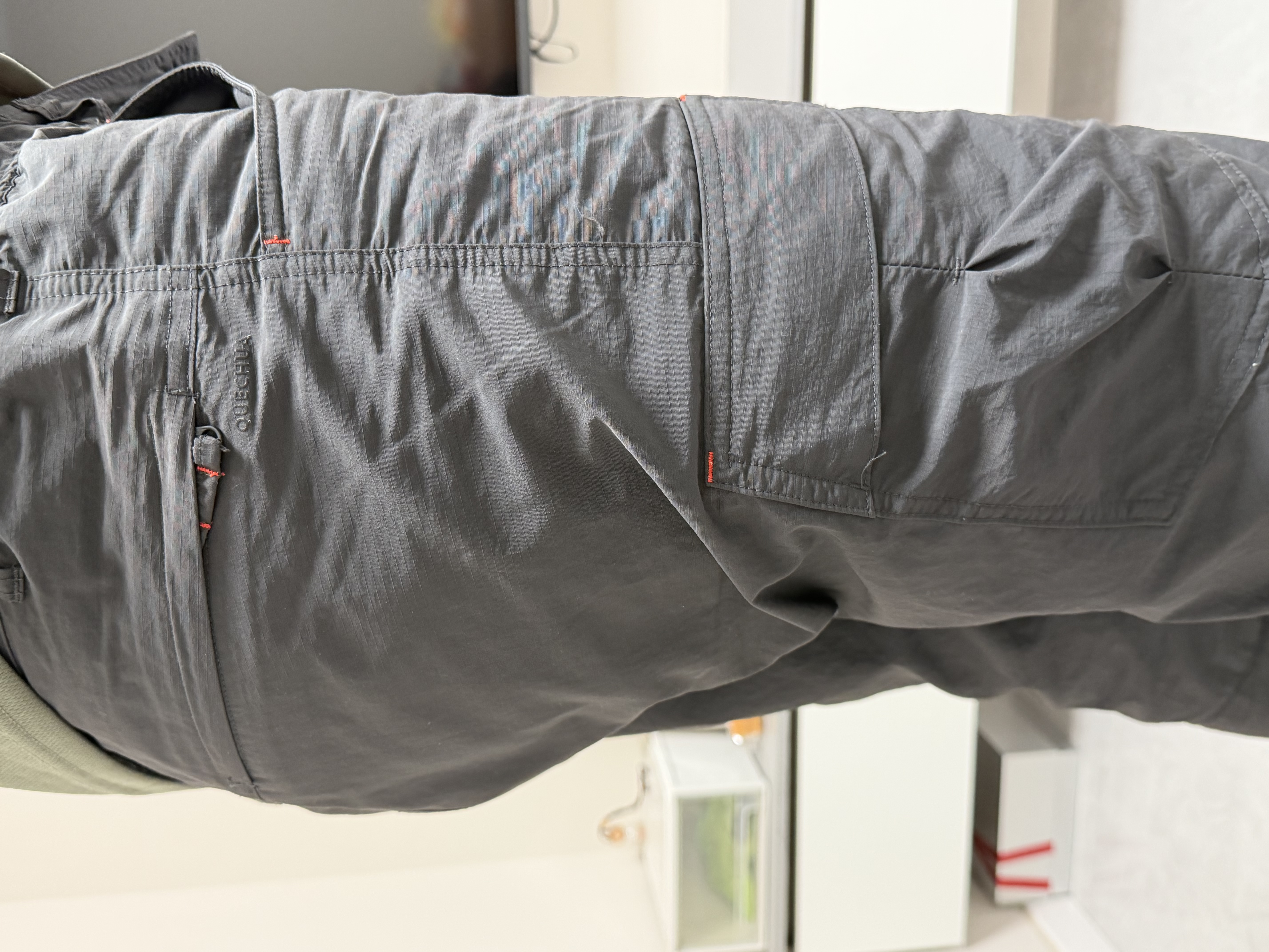 迪卡侬（DECATHLON）速干裤男女户外长裤徒步裤子快干登山透气弹力 TREK100 黑灰色-男款 【亚洲版型 裆部加深】 44 实拍图
