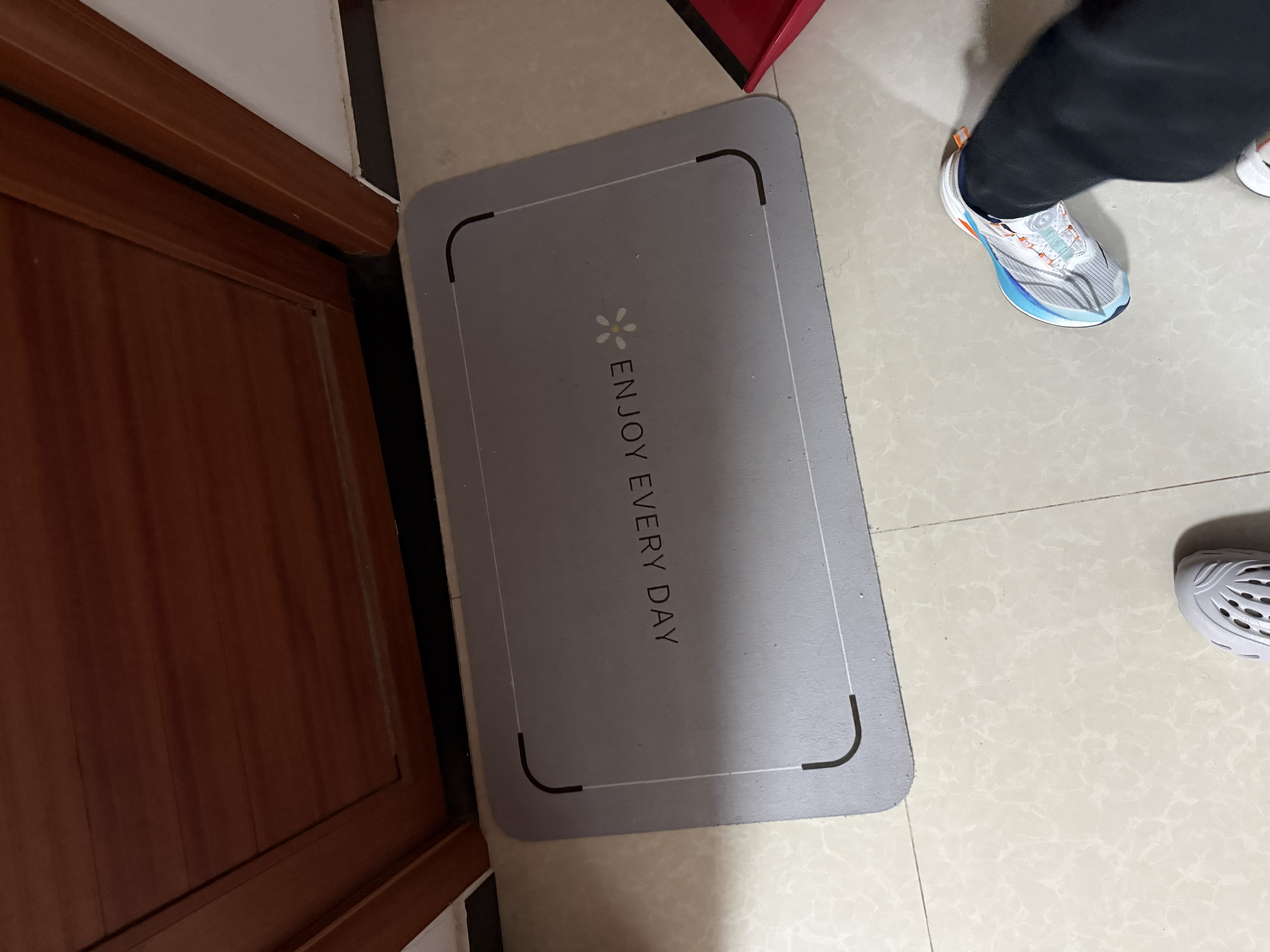 艾杰普浴室地垫硅藻泥吸水速干脚垫卫生间厕所门口家用防滑垫子50*80cm 实拍图