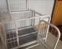 酷奇宠狗笼方管狗笼子大中小型犬金毛加粗宠物狗狗笼子狗屋用品 白色带天窗62*46*57cm 建议15斤内小型犬 实拍图