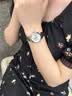 冠琴（GUANQIN）品牌女士手表全自动机械表2026新款百搭女表送老婆送女友生日礼物 银壳黑面+礼盒包装+可刻字贺卡 实拍图