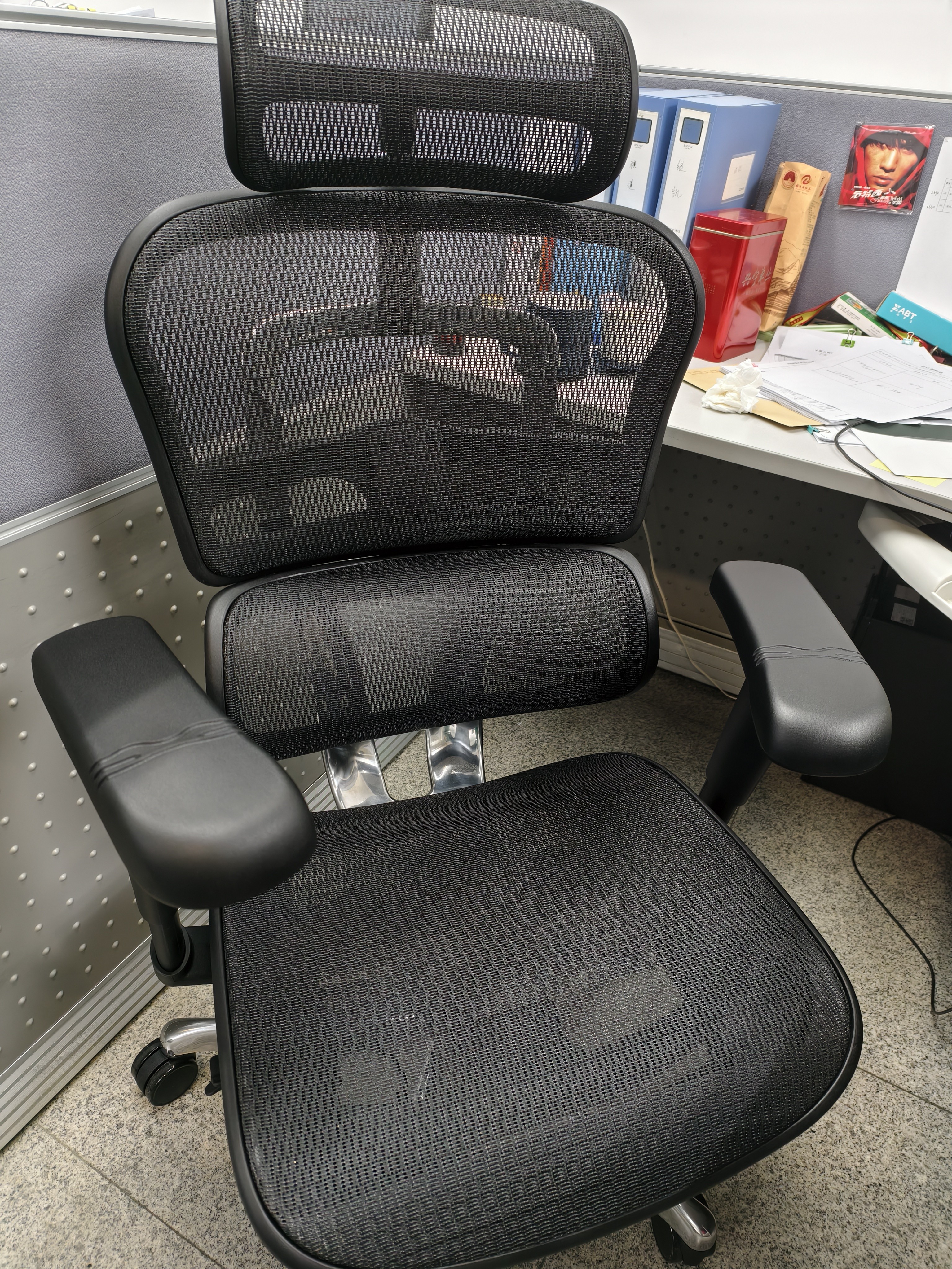 Ergonor保友金豪b雄鹰/悦动 人体工学椅护腰办公椅子电脑椅电竞椅 黑色 实拍图