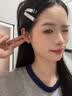 芯奢S999纯银针耳环女士高级养耳洞耳钉女素圈爱心耳圈耳扣2026新款 【999足银针】花卉耳环一对 实拍图