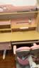 龙承匠人儿童学习桌椅套装J120实木可升降写字书桌中小学生6-18岁课桌椅子 【升级稀土抑轴灯】1.2米实木桌+吊柜+追背椅粉 赠学习大礼包 实拍图
