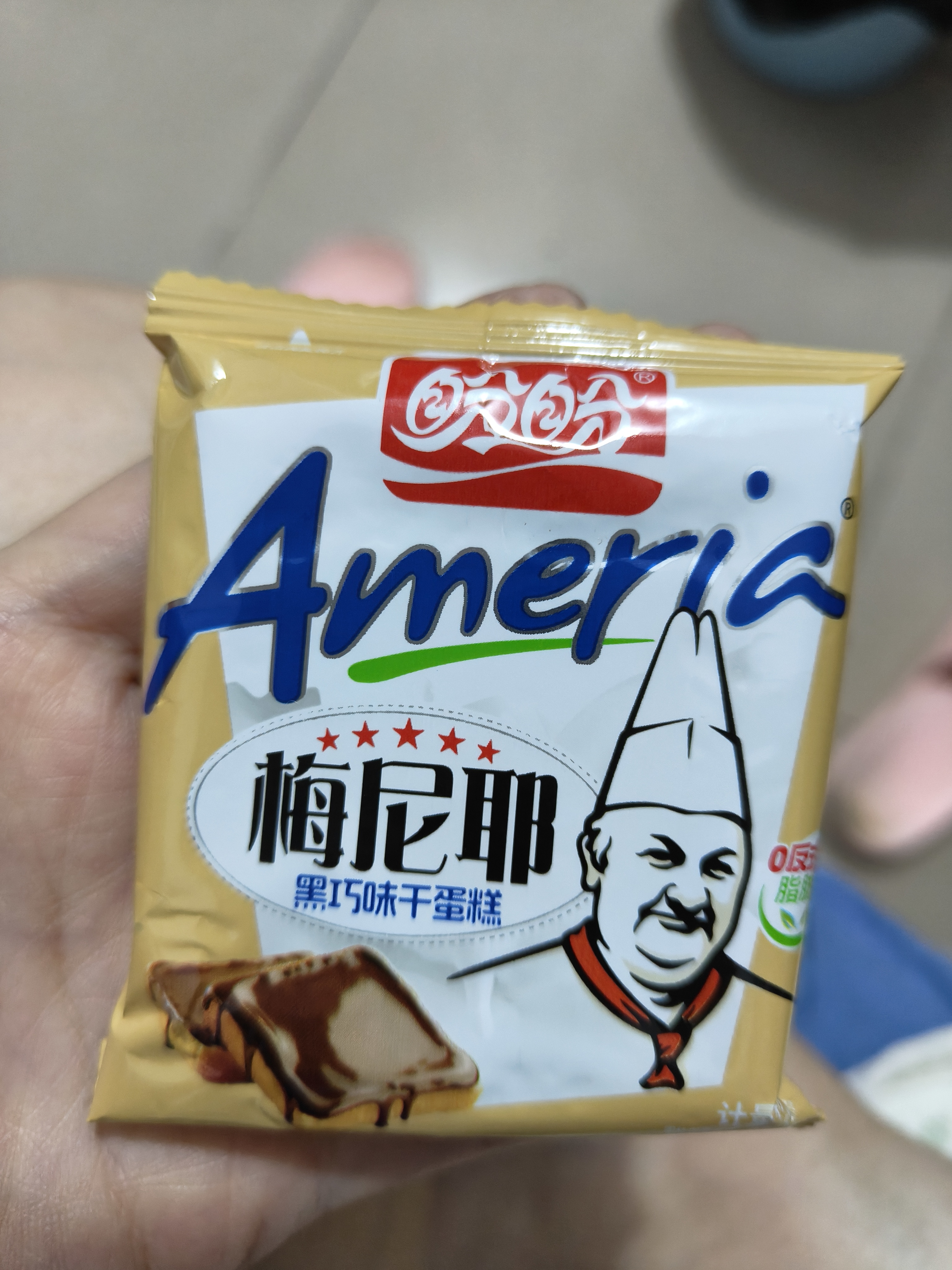 盼盼梅尼耶干蛋糕饼干 干酪面包干早餐代餐休闲零食黑巧味330g/箱 实拍图
