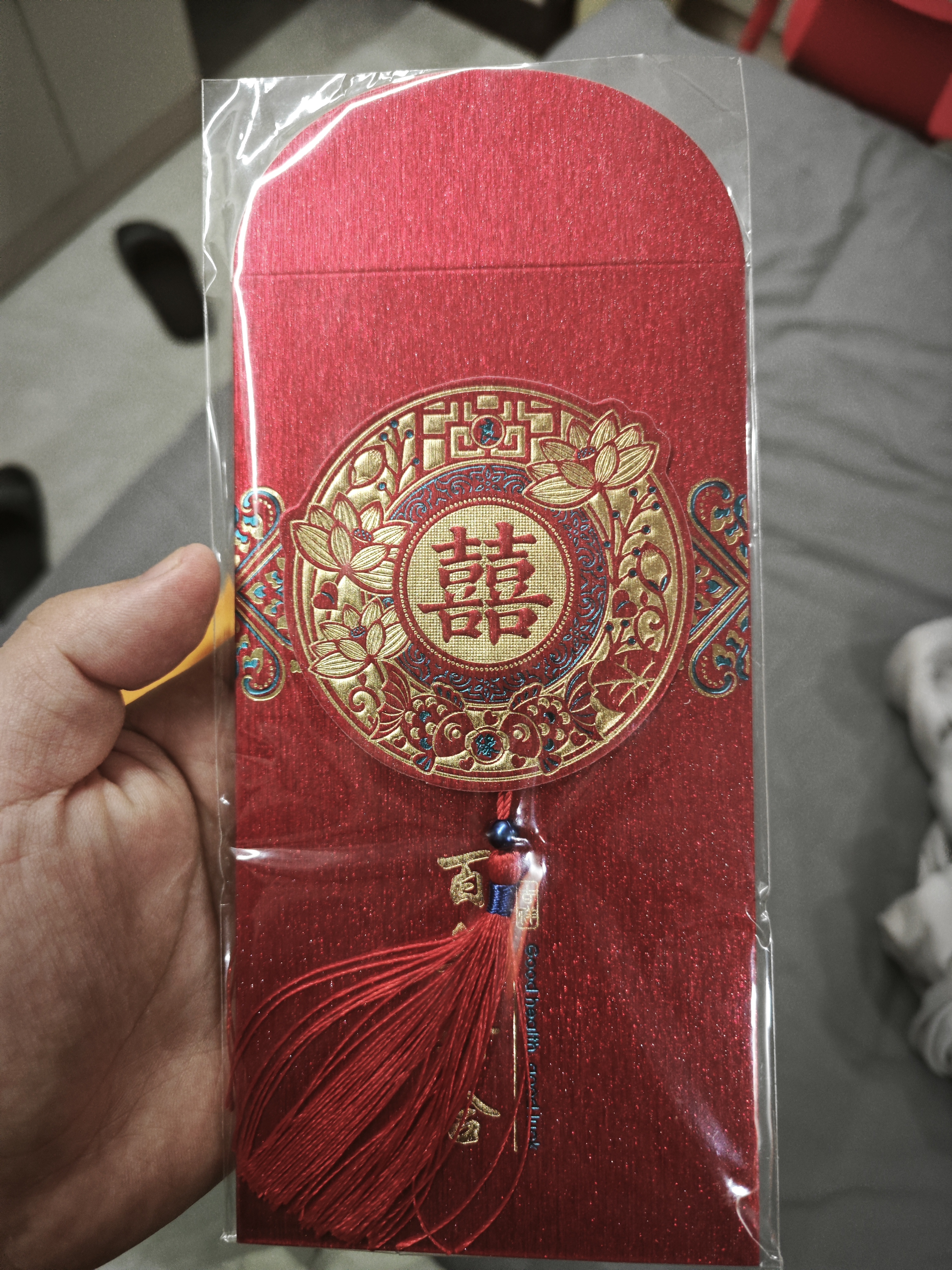 TaTanice结婚红包 婚礼红包压岁钱利是封中式百元千元红包百年好合2个装 实拍图