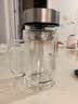 京东京造 茶杯 双层玻璃茶水分离泡茶咖啡杯子带把手大容量500ml 实拍图