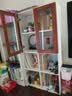 赛杉实木格子柜八格柜书架落地置物架学生收纳储物矮柜子靠墙展示书柜 【福利款】双层8格120x60 实拍图