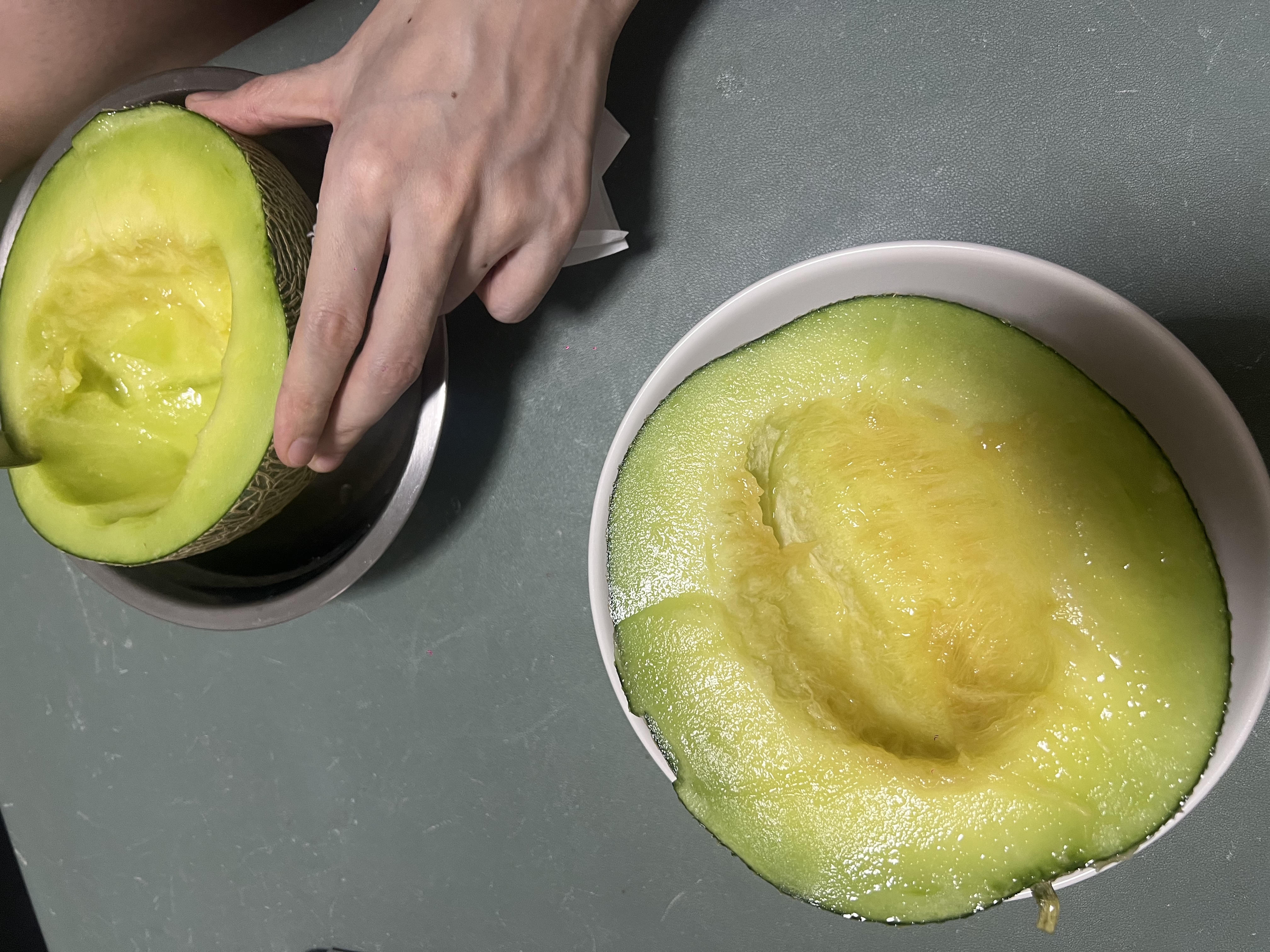 佳农 网纹蜜瓜【牛三】2粒装净重5-7斤单果2斤起 水果礼盒源头直发 实拍图