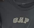 GAP男女装秋季款纯棉字母logo短袖T恤常规上衣美版570044 深蓝色 L 美码 XL亚洲码185/104A 【偏小，建议选大一码】 实拍图