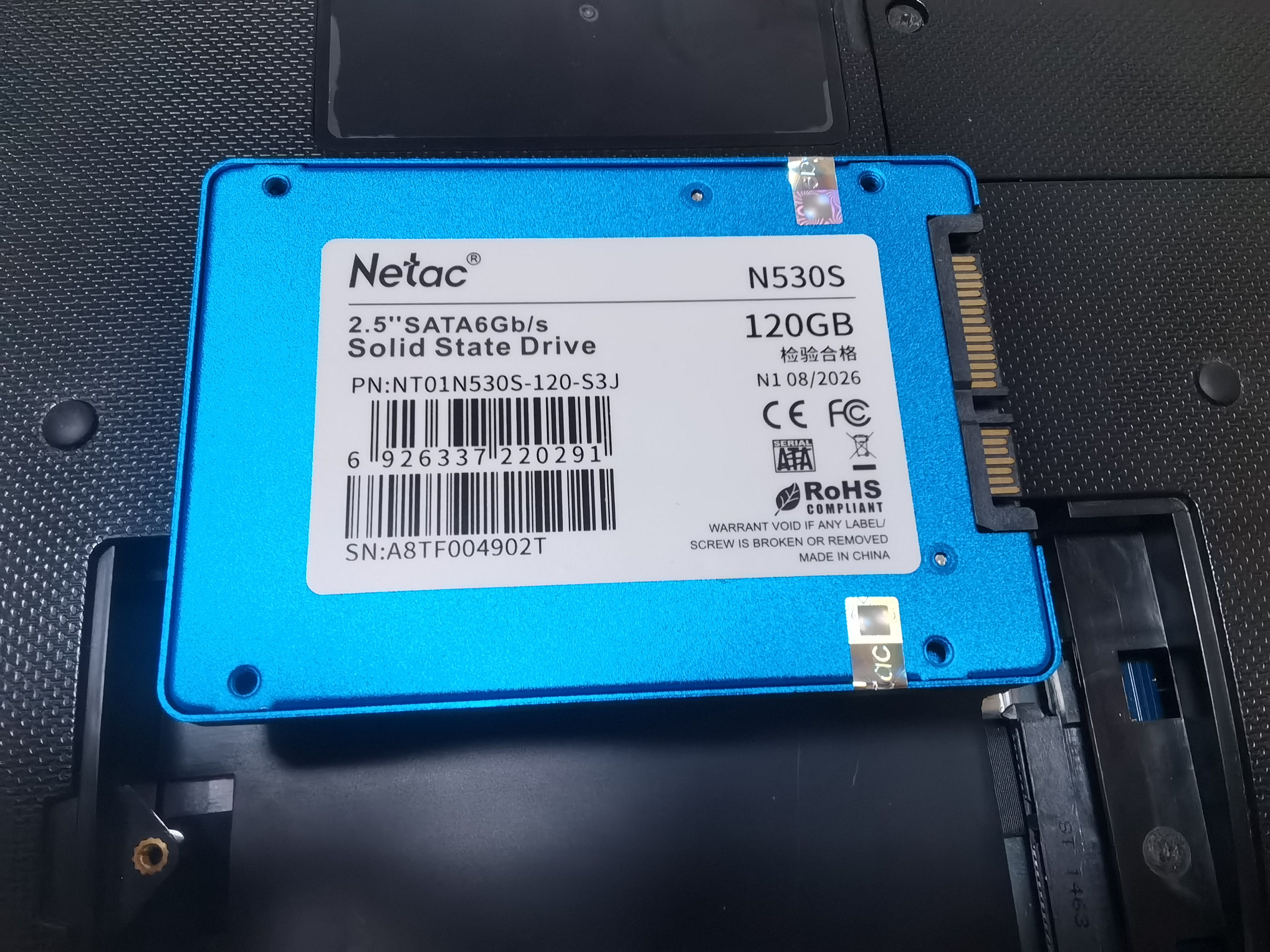 朗科（Netac）120GB SSD固态硬盘 SATA3.0接口 N530S超光系列 电脑升级核心组件  实拍图