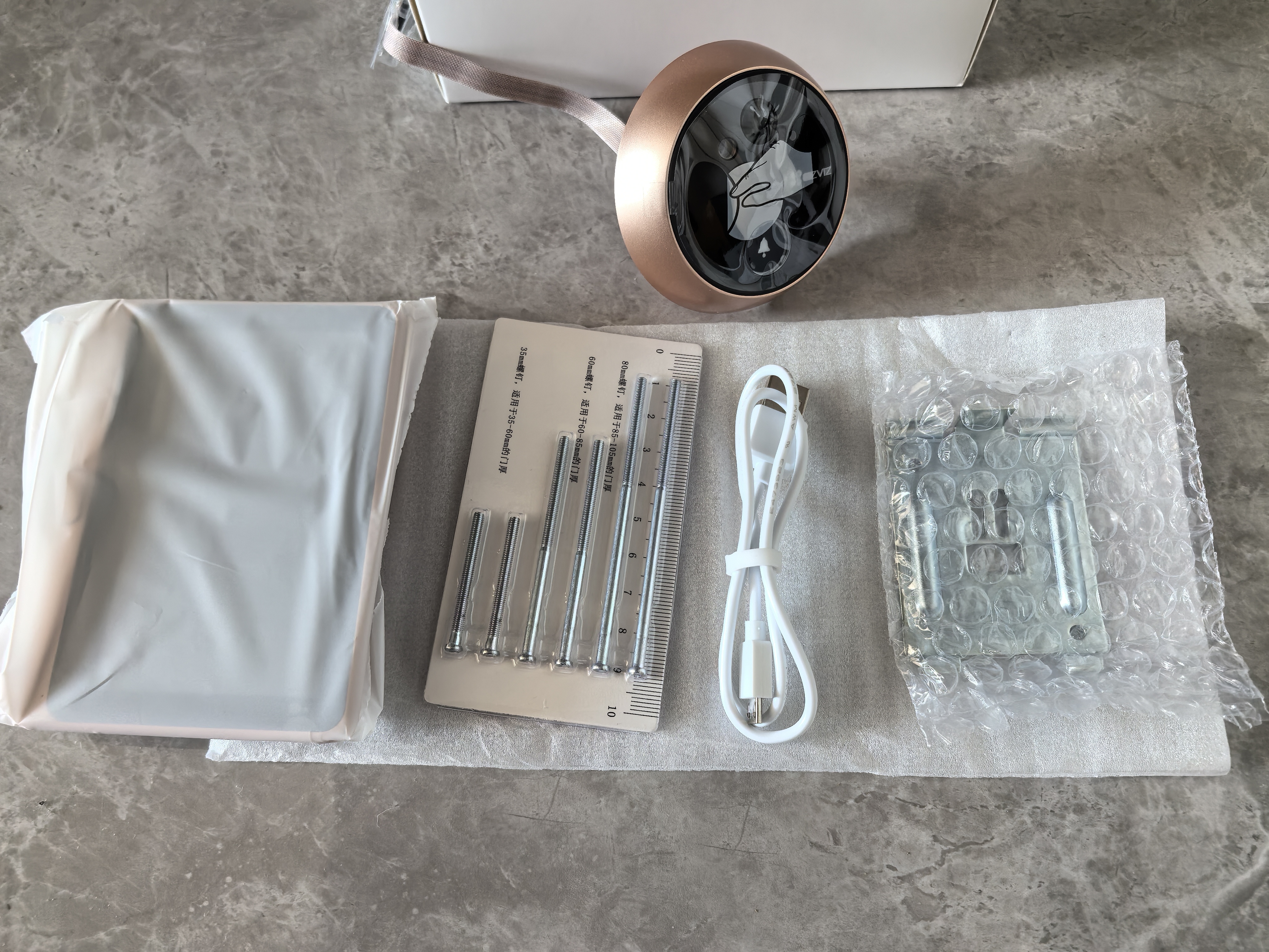 萤石DP2C 3MP智能猫眼 摄像头 300万超清 海康威视旗下电子猫眼 可视门铃防盗门监控 远程可视通话 实拍图