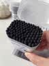 初舍（CHUSHE）掏耳专用棉签100支黑色2盒耳屎清理神器不伤耳家用儿童挖耳清洁 实拍图