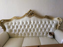 梦美斯宣沙发 美式实木雕花沙发欧式仿古真皮沙发大户型客厅123沙发 599 1+2+4组合沙发 实拍图
