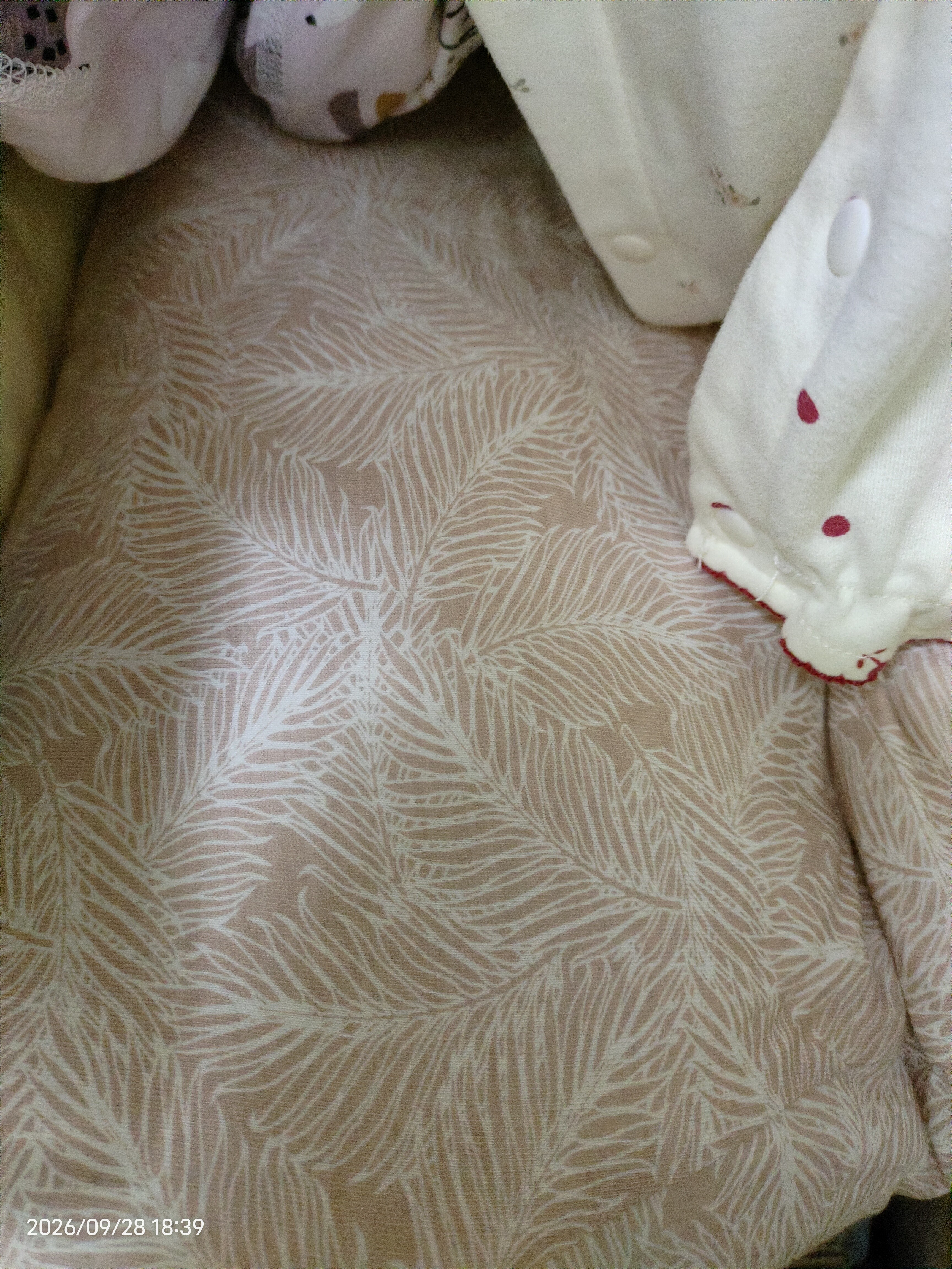 婧麒（JOYNCLEON）婴儿连体衣新生儿衣服秋冬保暖夹棉哈衣满月宝宝内衣纯棉连体衣 大树粉【150G加厚保暖】 90cm 实拍图