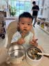 COOKSS儿童碗宝宝吃饭碗辅食碗1-3岁以上316不锈钢防摔吸盘碗带盖 实拍图