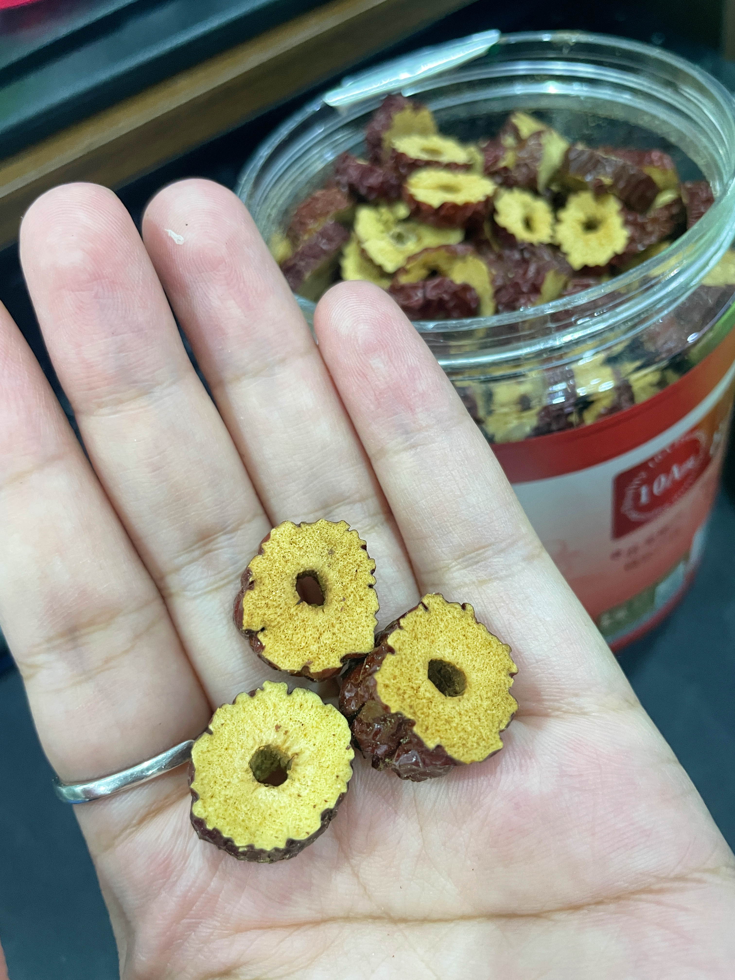 古茶养仁特级红枣片130g去核红枣新疆特级一级免洗大枣干 实拍图