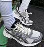 亚瑟士ASICS网面跑鞋百搭男鞋缓震运动鞋透气跑步鞋 GEL-CONTEND 4 白色/银色 41.5 实拍图