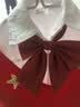 坤随 日系jk制服领结领花蝴蝶结工作服免打领结衬衫水手服配饰蝴蝶结 蝴蝶结领花酒红色1条15*15cm 实拍图