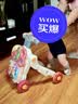 活石（LIVING STONES）婴儿学步车手推车防侧翻多功能助步车防o型腿婴儿玩具周岁礼物 樱花粉【6-9个月】降噪轮+可调速 助步学走路宝宝玩具推车男女孩早教玩具 实拍图
