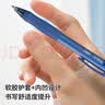 得力（deli）开学必备用品臻顺滑按动办公中性笔0.5mm子弹头 学生办公用品蓝色12支/盒 S60高考考试 实拍图