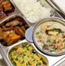 COOKSS饭盒304不锈钢餐盒上班族保温饭盒可微波炉5分格餐盘儿童宝宝 实拍图
