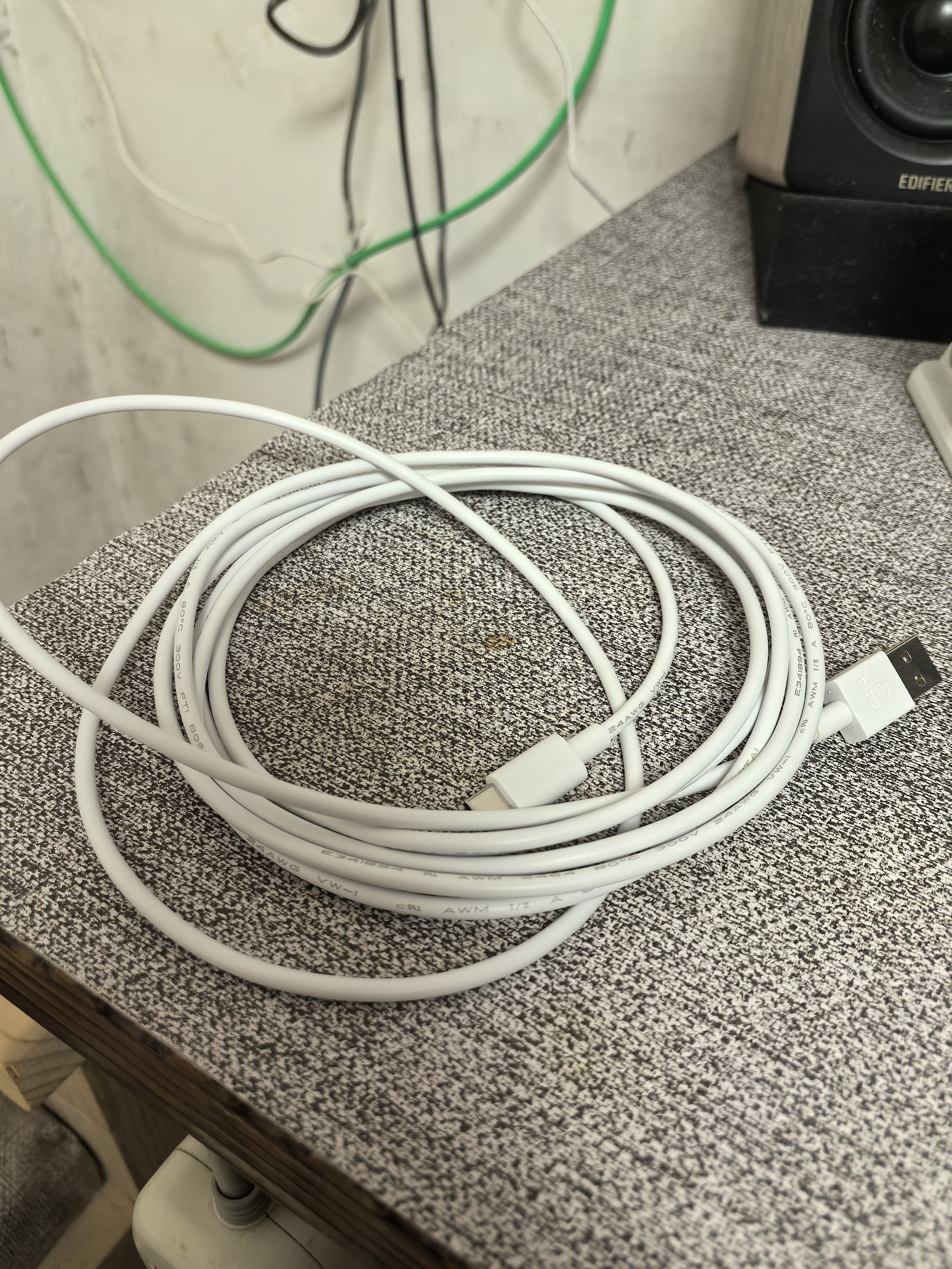 毕亚兹UL认证监控摄像头电源延长线type-c适用于小米2云台版标准2K/360/萤石摄像头室内外加长充电线3米 实拍图