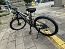 兰令软尾山地自行车成年人变速碟刹越野骑行男女学生双减震单车 魅影灰【前后培林花鼓+软尾双减震+内走线】 26英寸(160-178cm身高) 30速 实拍图