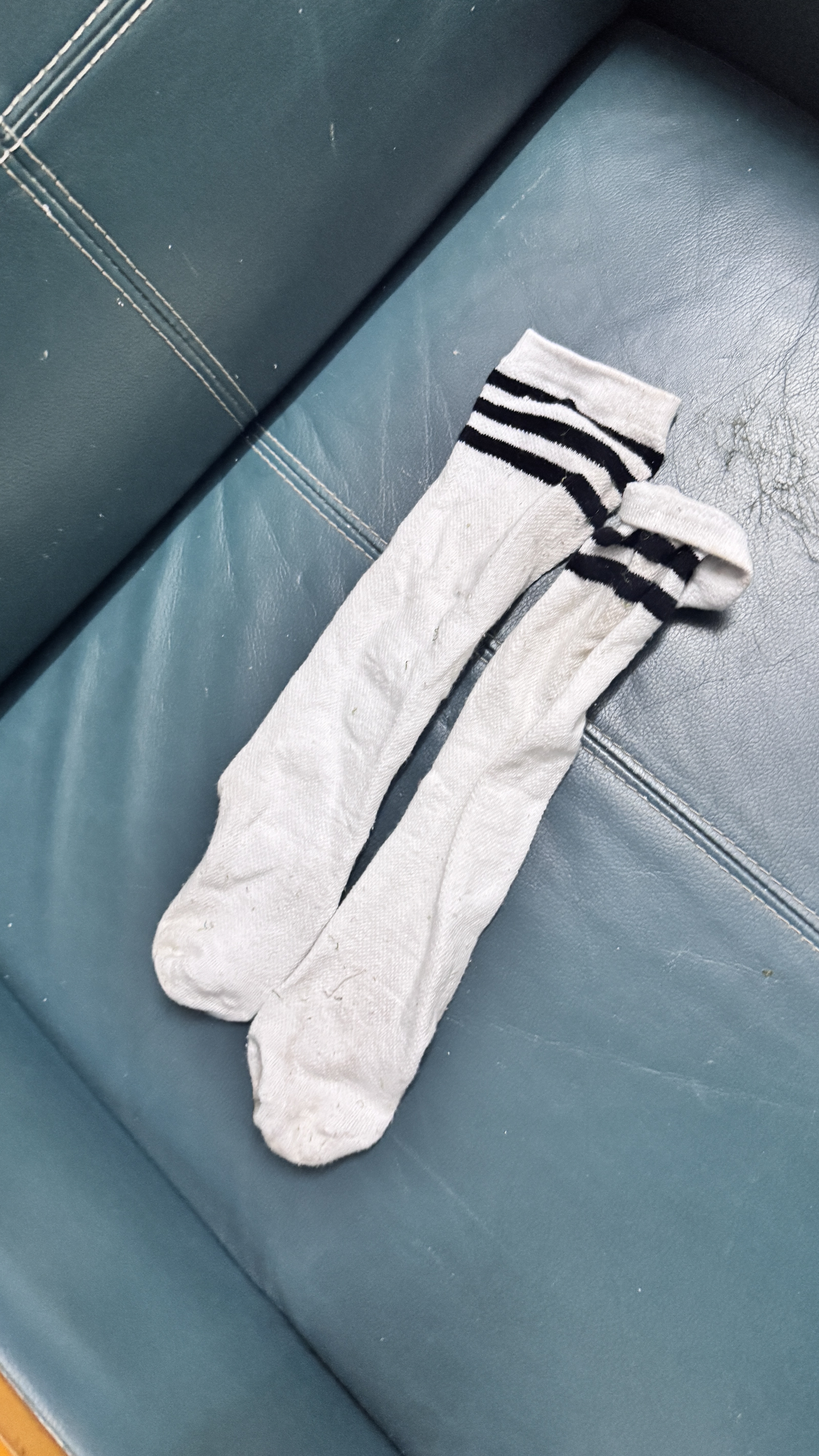 北极绒儿童过膝长筒袜男女童春秋季薄款白色足球袜学生中大童网眼棉袜 实拍图