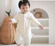 babylove【清仓】婴幼儿连体衣夹棉保暖哈衣宝宝衣服新生儿秋冬装纯棉爬服 翠微绿 80cm 实拍图
