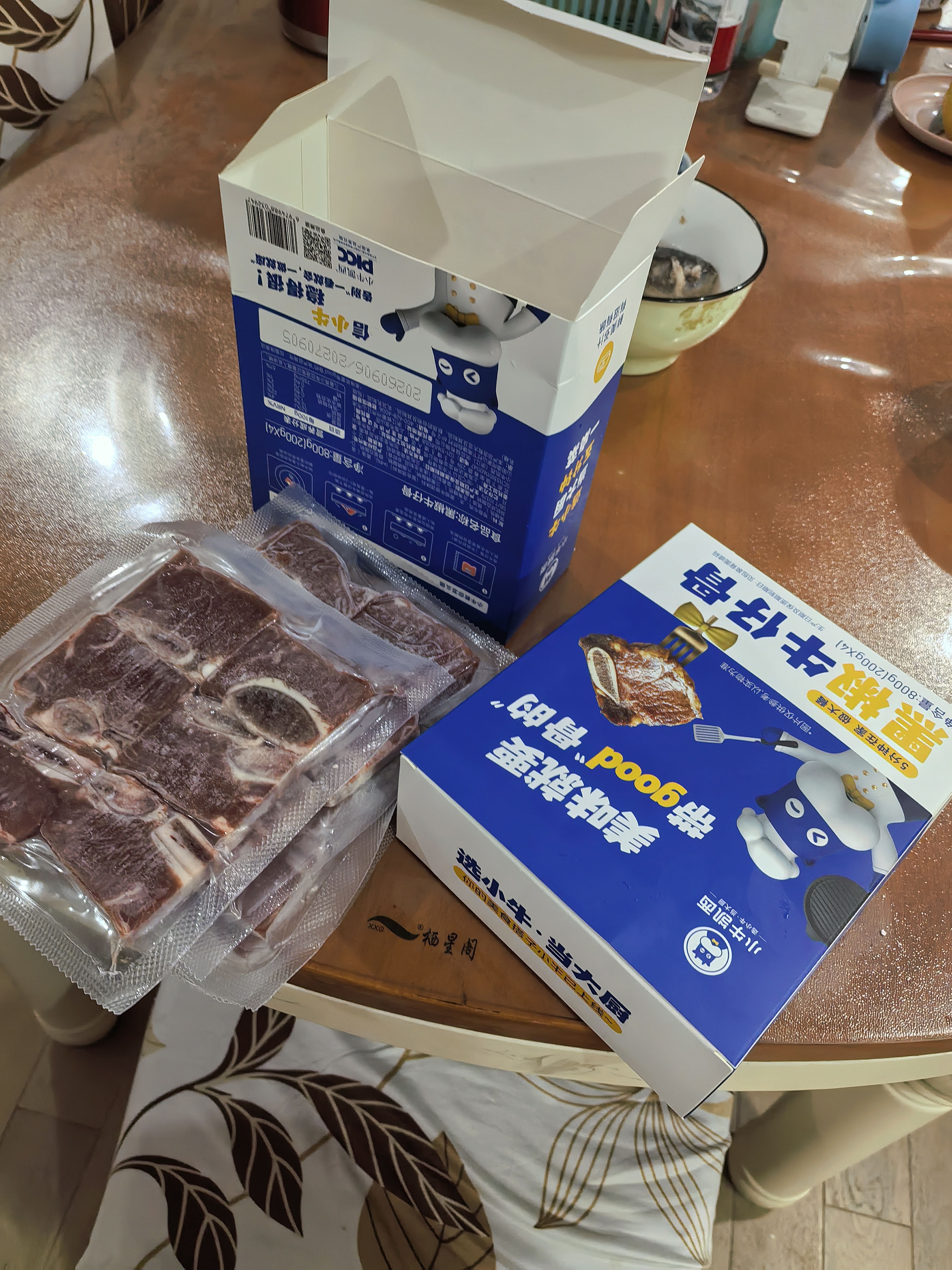 小牛凯西黑椒牛仔骨200g*4新鲜带骨牛小排牛肋排 冷冻生鲜 鲜嫩下饭菜 实拍图