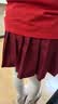 衣诺坊女童百褶短裙酒红带安全裤六一演出合唱服藏青色表演裙子女生裙子 实拍图