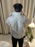 主意范（ZHUYIFAN）美式扎染皮衣棉服外套男款春秋冬季加绒加厚立领防寒机车服夹克潮 5D3074灰色加绒【升级款】 L 110-125斤 实拍图