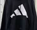 阿迪达斯（adidas）男女同款复古百搭潮流休闲套头衫卫衣 黑色 M 实拍图