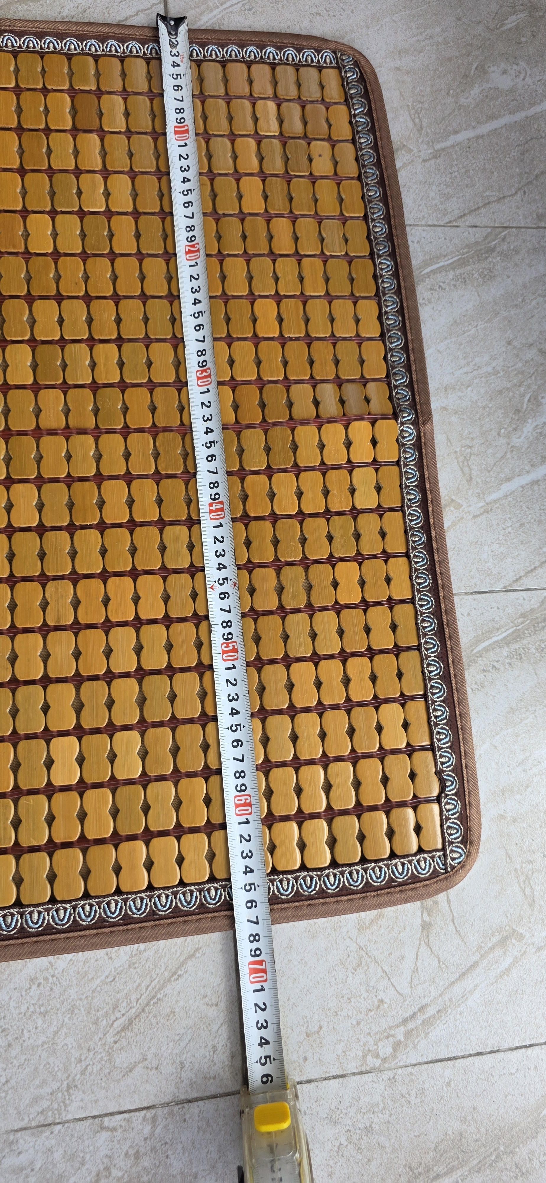 艾薇（AVIVI）夏季沙发垫凉席坐垫麻将席竹席凉垫防滑冰丝飘窗垫70*180炒籽 实拍图