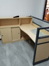 黎富家具（LIFU）办公桌椅4\/6人职员办公工位组合屏风玻璃隔断财务工位电脑 单人位办公桌左高柜 不含办公椅 实拍图