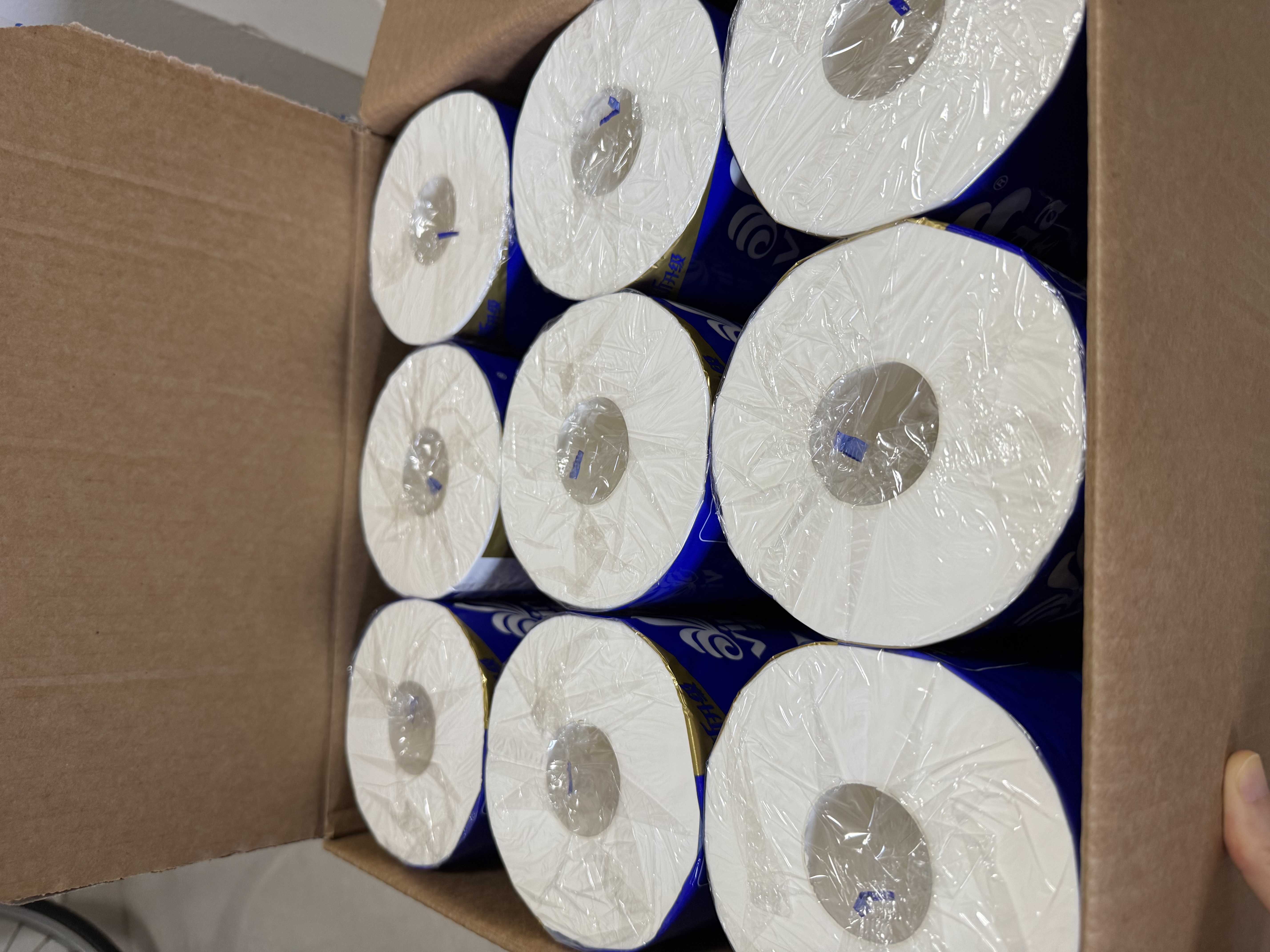 维达（Vinda）有芯卷纸 蓝色经典4层200克*27卷 高克重卫生纸 厕纸纸巾整箱 实拍图