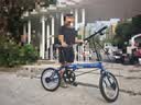 大行（DAHON）KT610 蓝色 折叠自行车16英寸YUKI超轻迷你便携男女式通勤单车 实拍图