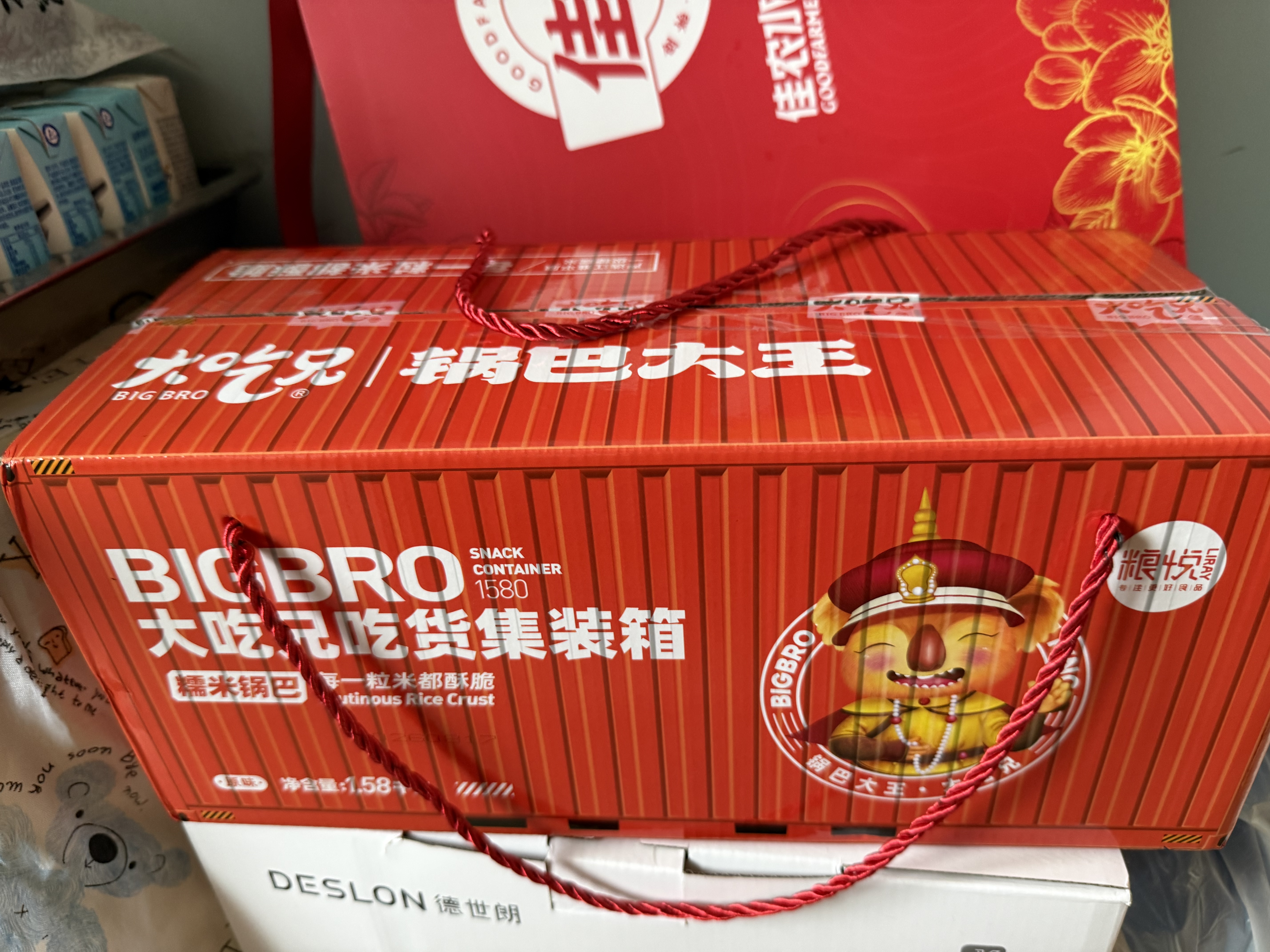 粮悦（LIRAY）大吃兄糯米锅巴原味1580g礼盒 办公室休闲零食中秋礼盒送礼团购 实拍图