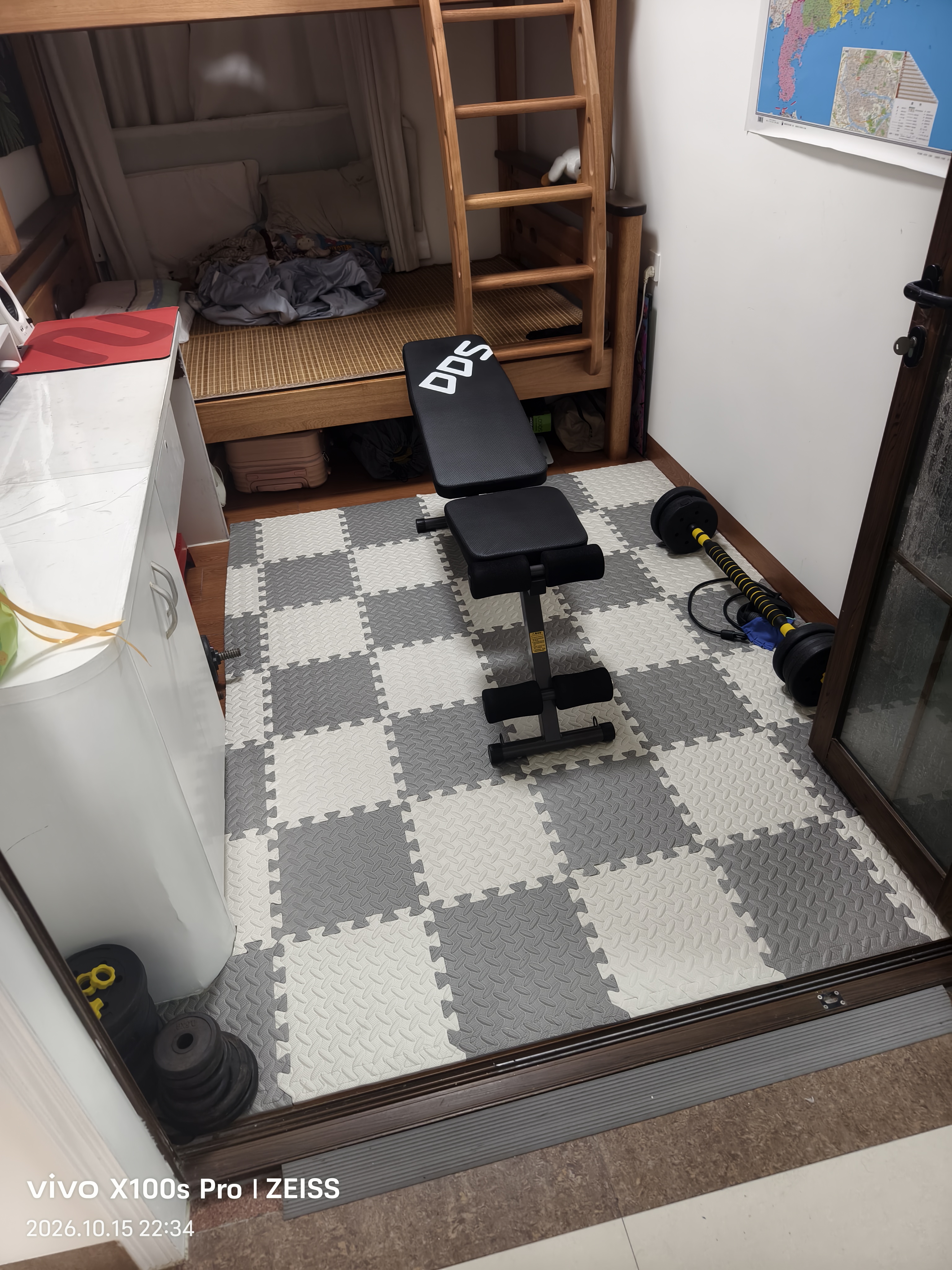 多德士多功能哑铃凳卧推凳家用健身器材全折叠健身椅训练飞鸟凳TK605 实拍图