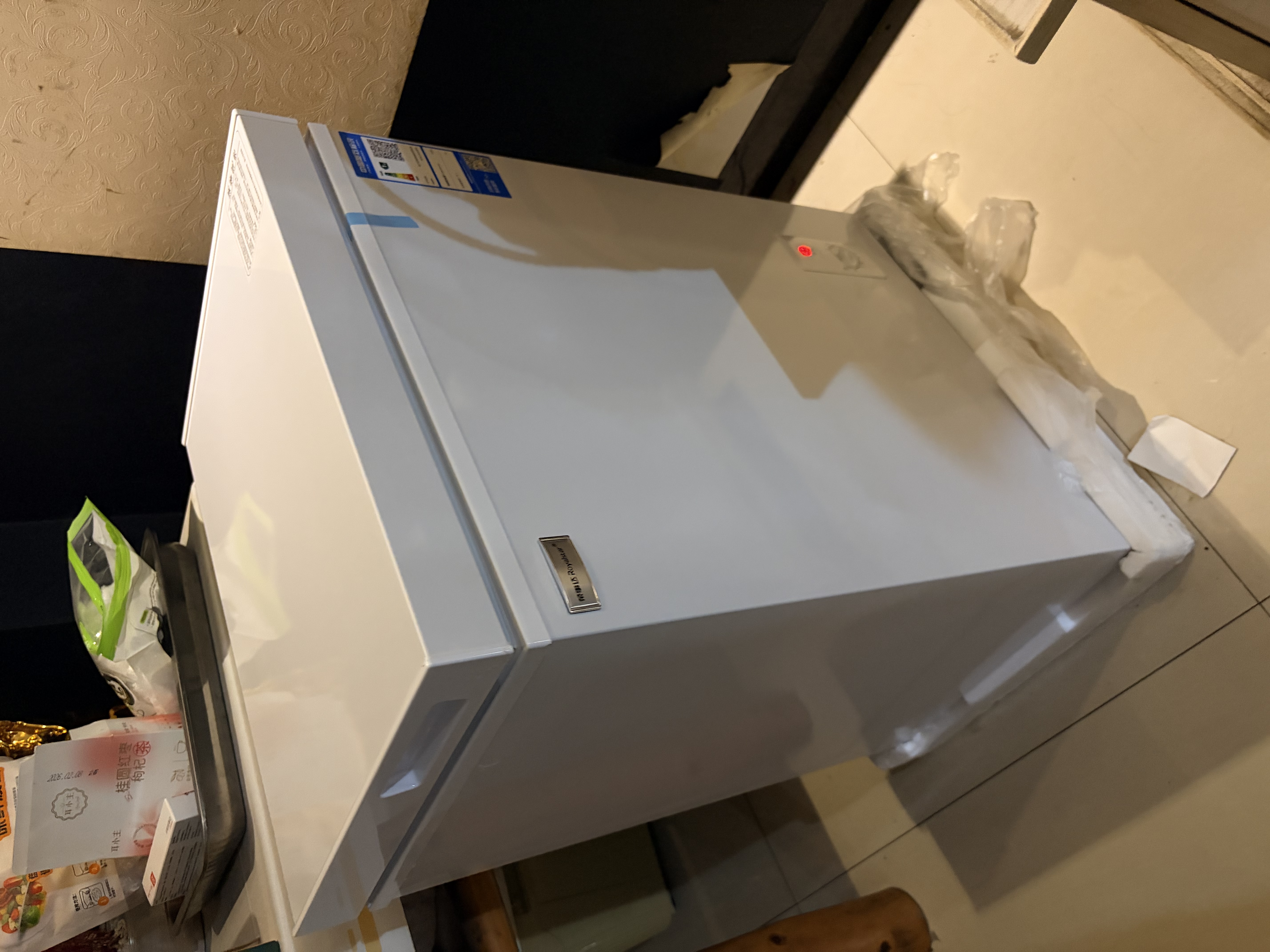 荣事达（Royalstar）小冰柜家用小型冷冻保鲜迷你冷藏商用卧式冷柜单用储母乳柜节能省电 148白色【可囤100斤肉 加厚发泡 强制冷】 实拍图