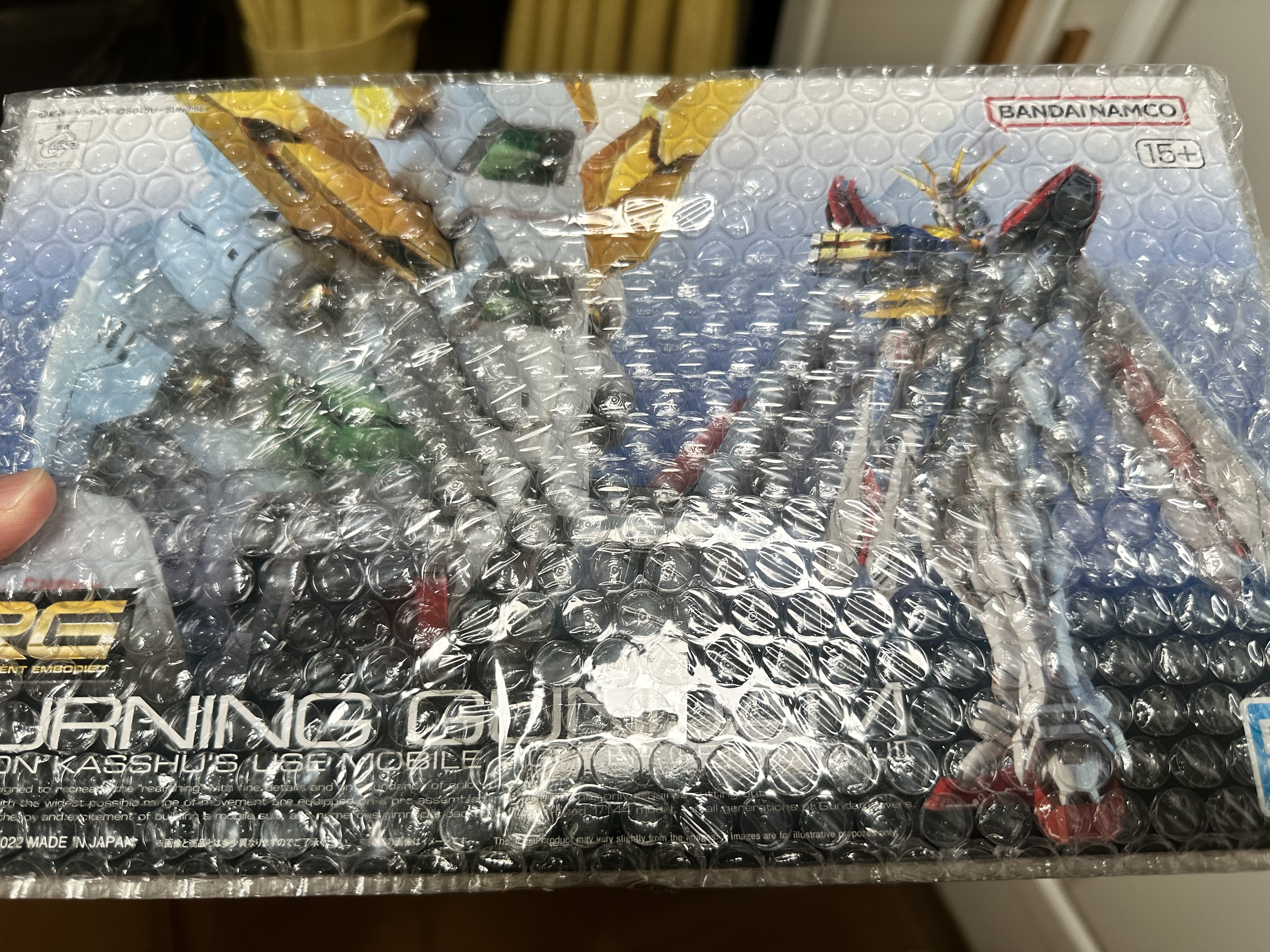 BANDAI万代 RG系列 RGU 高达拼装模型 1/144 敢达 儿童男生手办玩具礼物 RG 神高达（商品封绘英文名随机，均为万代正品） 实拍图