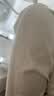 云朵针织阔腿裤女春秋2025年新款高腰垂感窄版直筒白色休闲拖地裤 黑色 均码(80-140斤) 实拍图