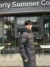 准者（RIGORER）长款羽绒服男2026秋冬新款连帽保暖防风加厚运动户外休闲情侣外套 纯正黑 L (175) 实拍图