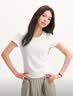 森马（Semir）短袖t恤女短款修身圆领内搭26夏凉感收腰V领上衣辣妹109326100003 实拍图
