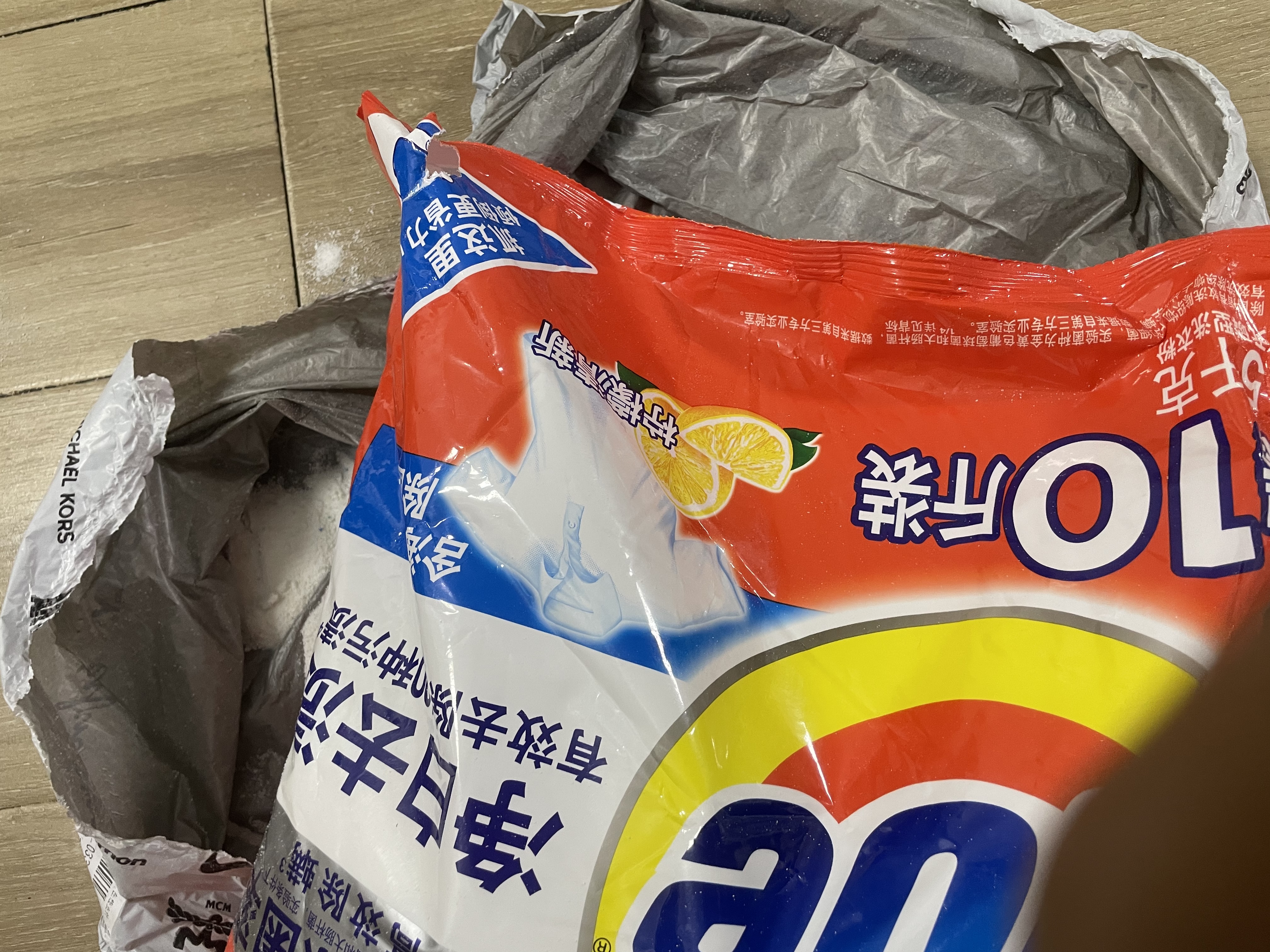 汰渍净白去渍洗衣粉柠檬清新10斤装 强效去渍 大袋批发非皂粉家庭装 实拍图
