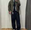 优衣库麻混纺舒适九分裤男装/休闲裤宽松版型26春夏新款482258 69 藏青色 M 实拍图