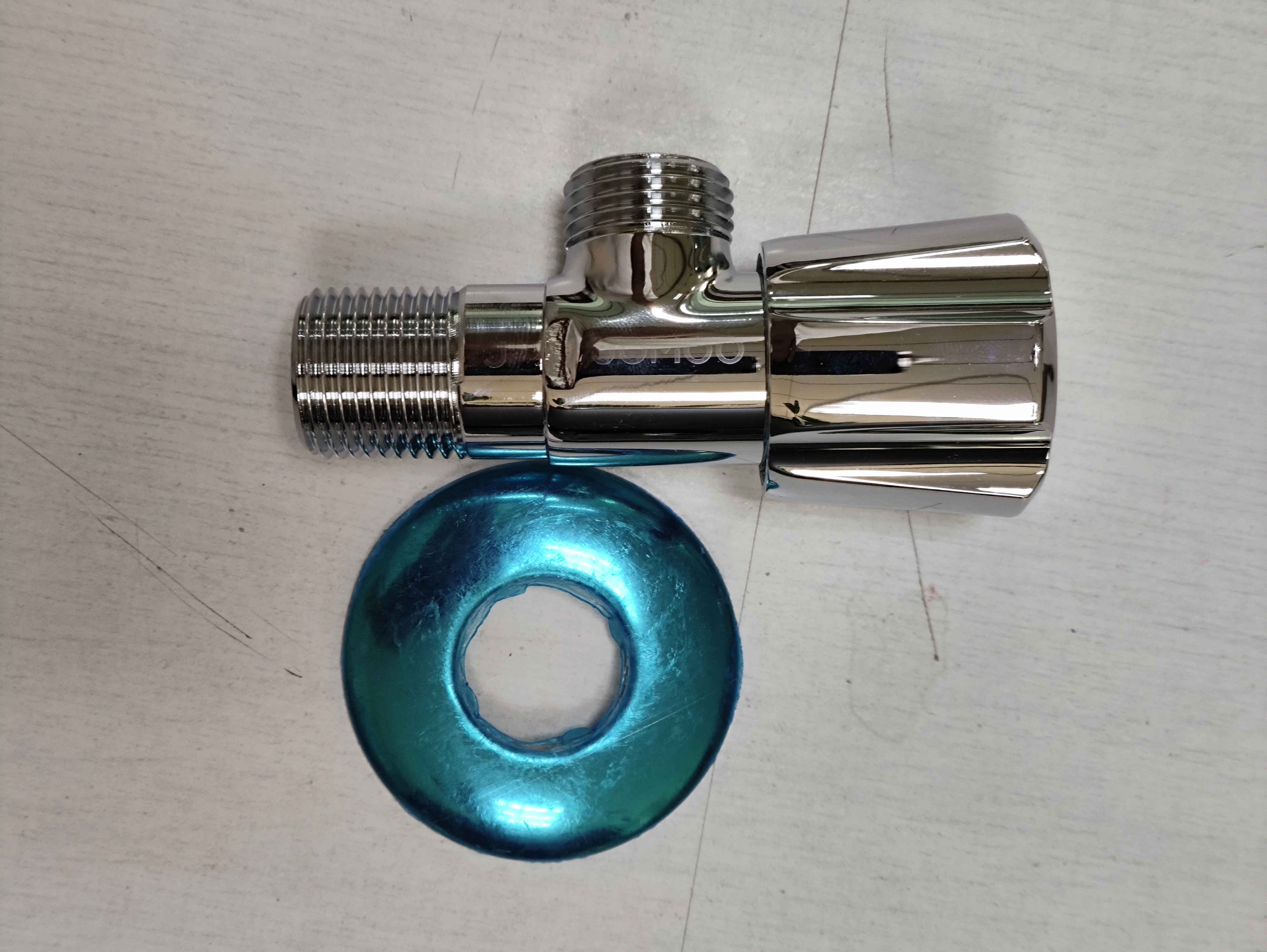 九牧（JOMOO）角阀加厚黄铜通用四分接口冷水开关三角阀单个X74188-988/1C-1 实拍图