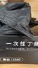 乌斯京一次性手套丁腈橡胶100只大码厨房食品级加厚耐家务丁晴手套黑色 实拍图