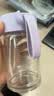 富光玻璃杯高硼硅玻璃水杯子女生便携牛奶咖啡刻度高颜值茶杯330ml 实拍图