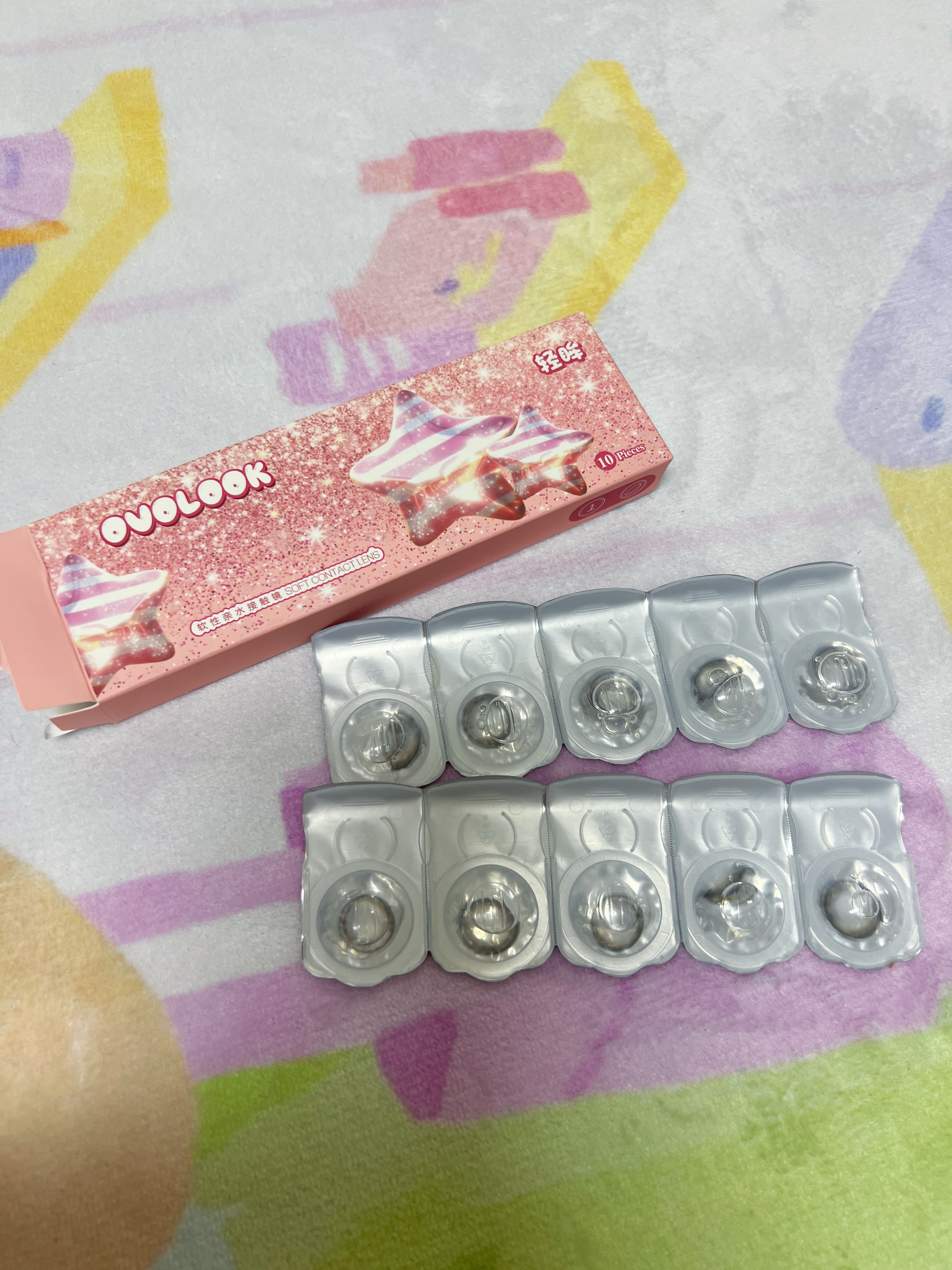 OVOLOOK美瞳日抛10片小直径蓝黑棕色自然日常2026一次性隐形眼镜网红学生 黑茶水晶14.0【日抛10片】 10片*1盒 0度 实拍图